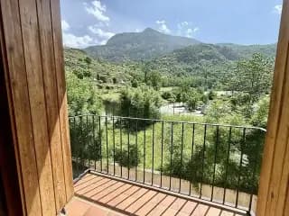 Vistas desde la terraza del apartamento El Encanto de Benasque